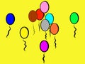 Yellow Playful Colorful Balloons to Smile About