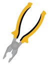 Yellow plier, icon