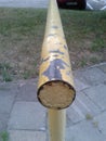 Yellow pole