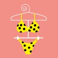 Yellow Polka Dot Bikini