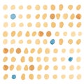 Yellow polka dot pattern seamless