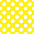 Yellow Polka Dot Seamless Paper Pattern