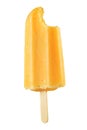 Yellow popsicle isolated Royalty Free Stock Photo