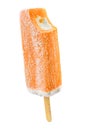 Yellow popsicle isolated Royalty Free Stock Photo