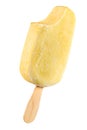 Yellow popsicle isolated Royalty Free Stock Photo