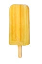 Yellow popsicle isolated Royalty Free Stock Photo