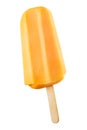 Yellow popsicle isolated Royalty Free Stock Photo