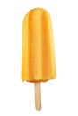 Yellow popsicle isolated Royalty Free Stock Photo
