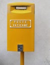 Yellow Post Box Vatican City Rome