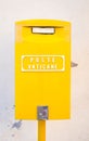 Yellow post box in Vatican Royalty Free Stock Photo