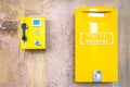 Yellow post box in Vatican Royalty Free Stock Photo