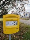 Yellow post box