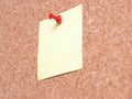 Yellow Post-it note Royalty Free Stock Photo