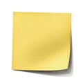 Yellow post it note Royalty Free Stock Photo