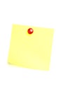 Yellow Post it note Royalty Free Stock Photo