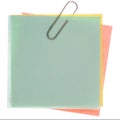 Yellow post-it note Royalty Free Stock Photo