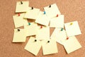 Yellow post-it notes Royalty Free Stock Photo