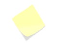 Yellow postit note Royalty Free Stock Photo