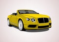 Yellow premium convertible. Royalty Free Stock Photo