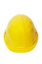 Yellow protective helmet