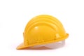 Yellow protective helmet