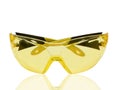 Yellow protective spectacles Royalty Free Stock Photo
