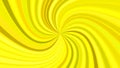 Yellow psychedelic abstract striped spiral background design with swirling rays Royalty Free Stock Photo