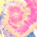 Yellow Psychedelic Kaleidoscope. Die Circular