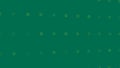 Yellow pulsating discs and circles on green background. Place to advertise. Copy space for congratulation text