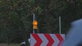Yellow Pulsing Roadworks Caution Safety Lamp