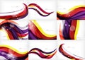 Yellow and purple color lines, abstract background Royalty Free Stock Photo