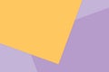 Yellow purple colorful soft paper pastel background, minimal flat lay style for fashionable cosmetics pastel color top view