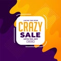 Yellow and purple sale banner template design