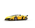 Yellow Race Supercar Royalty Free Stock Photo