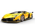 Yellow Race Supercar Royalty Free Stock Photo
