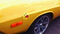 Yellow racing car