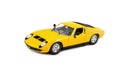 Yellow Racing Toy Car Lamborghini Miura Sport Vehicle Automobile Royalty Free Stock Photo