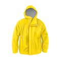 Yellow Rain Coat Isolated