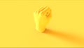 Yellow Raised Clenched Fist Anti Fascist