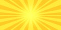 Yellow rays background pop art Royalty Free Stock Photo