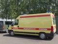 Yellow-red ambulances