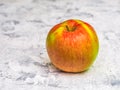 Yellow-red big apple on a white background Royalty Free Stock Photo