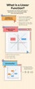 Yellow Red and Blue Gridded Linear Function Infographic