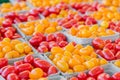 Yellow and red grape tomatoes