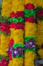 Yellow Red Green Purple Orchid Garland of Flowers - India Thailand Market