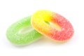 Yellow /red and green sugar candy