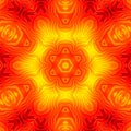 Yellow red hexagonal color gradient graphic