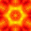 Yellow red hexagonal color gradient graphic