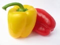 Yellow and red peppers