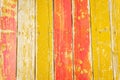 Yellow and red planks background Royalty Free Stock Photo